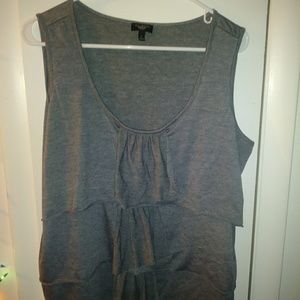 Talbots ruffled sleeveless shirt 1x